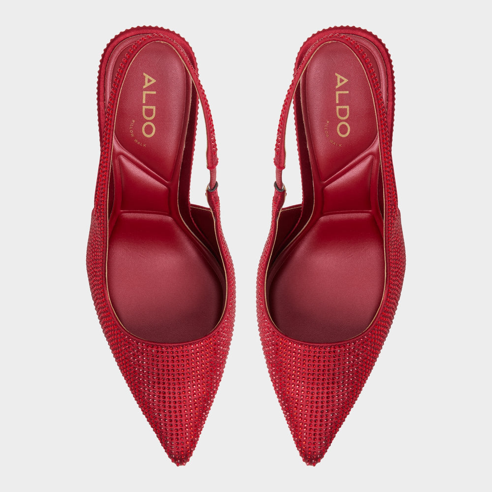 Aldo Lovebloom in Dark Red 14151889 - Slingback heel, Stiletto heel Women|Bags