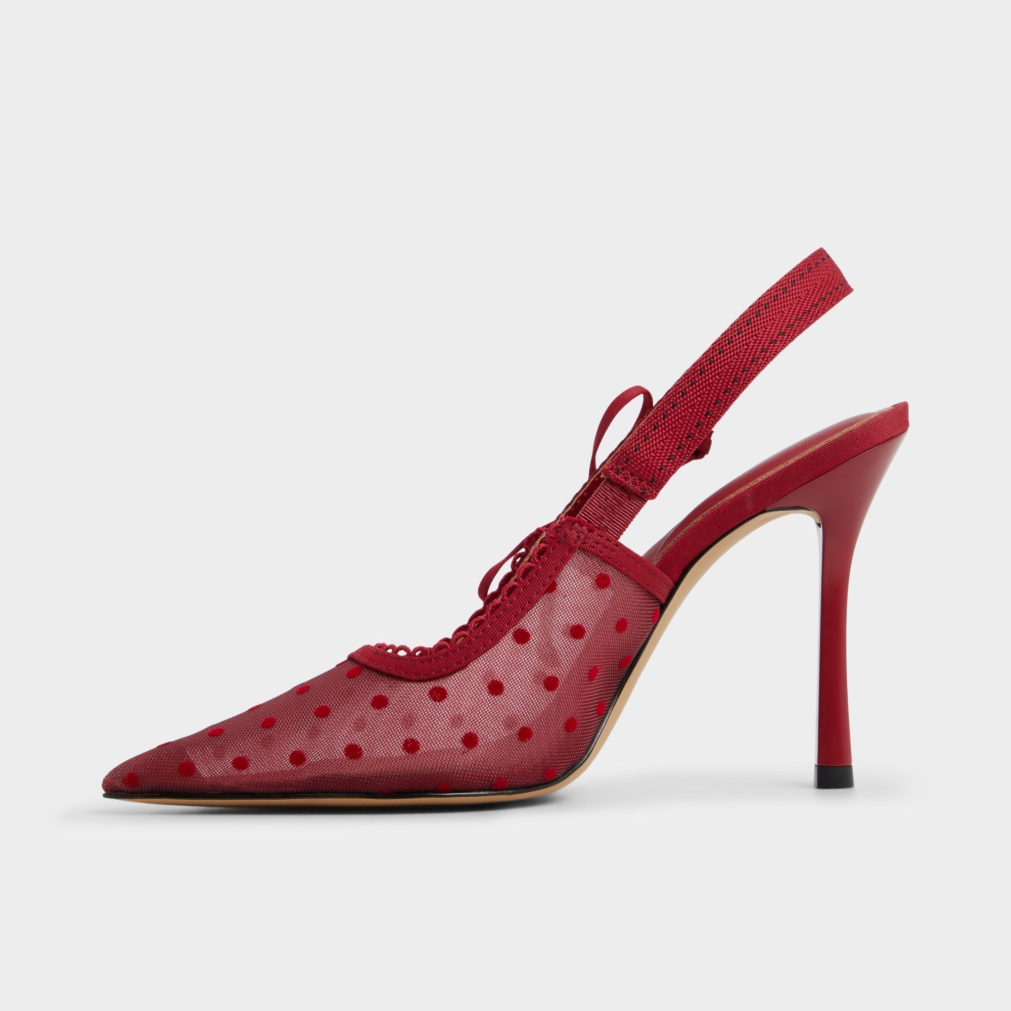 Aldo Hennie in Dark Red 14151902 - Slingback heel, Stiletto heel Women