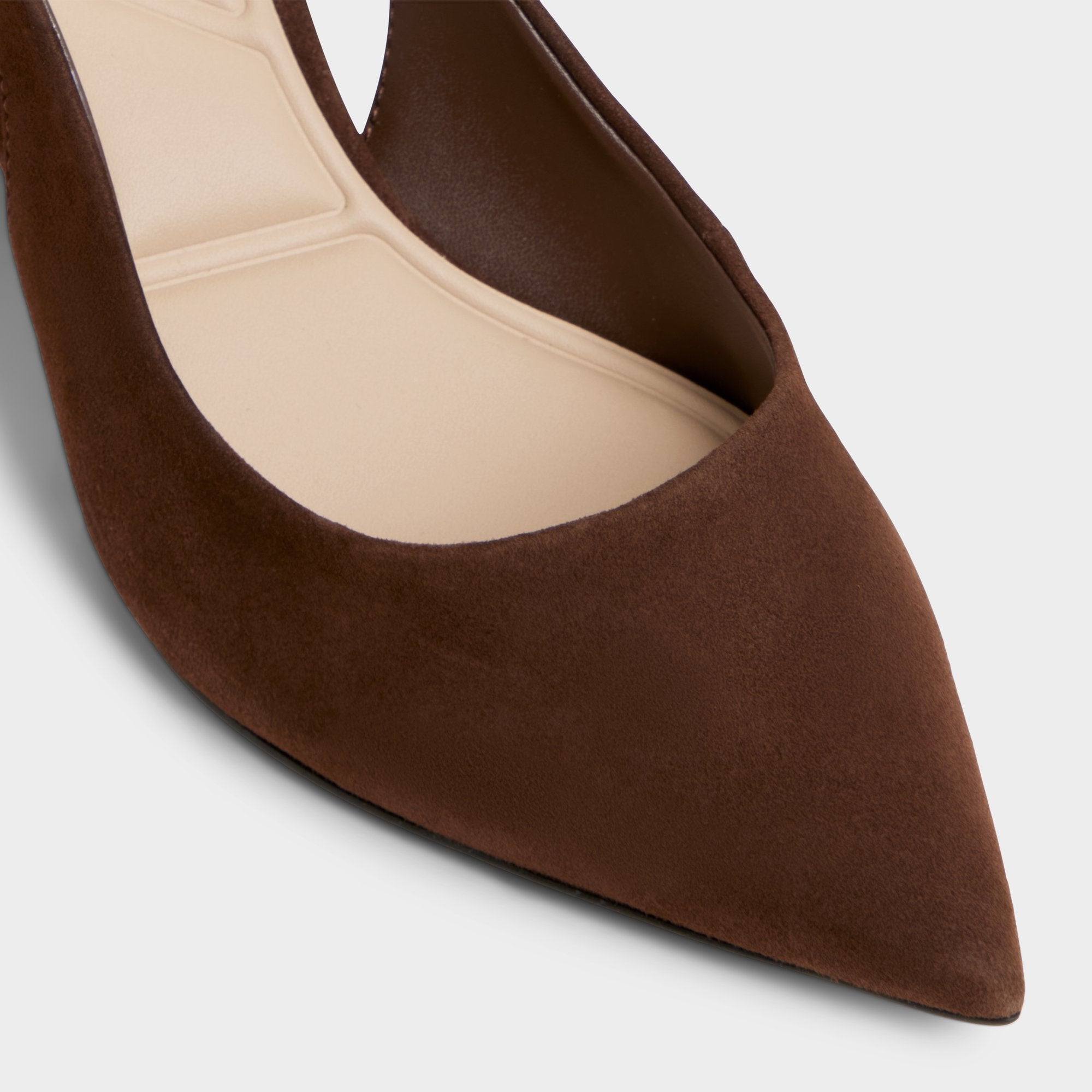 Aldo Uliana in Dark Brown - Slingback heel, Block heel Women