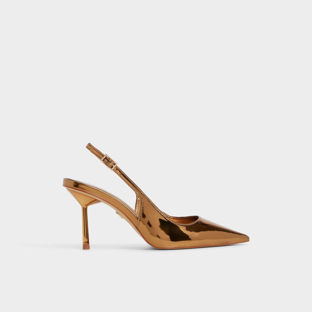 Aldo Seralina in Bronze - Slingback heel, Stiletto heel Women