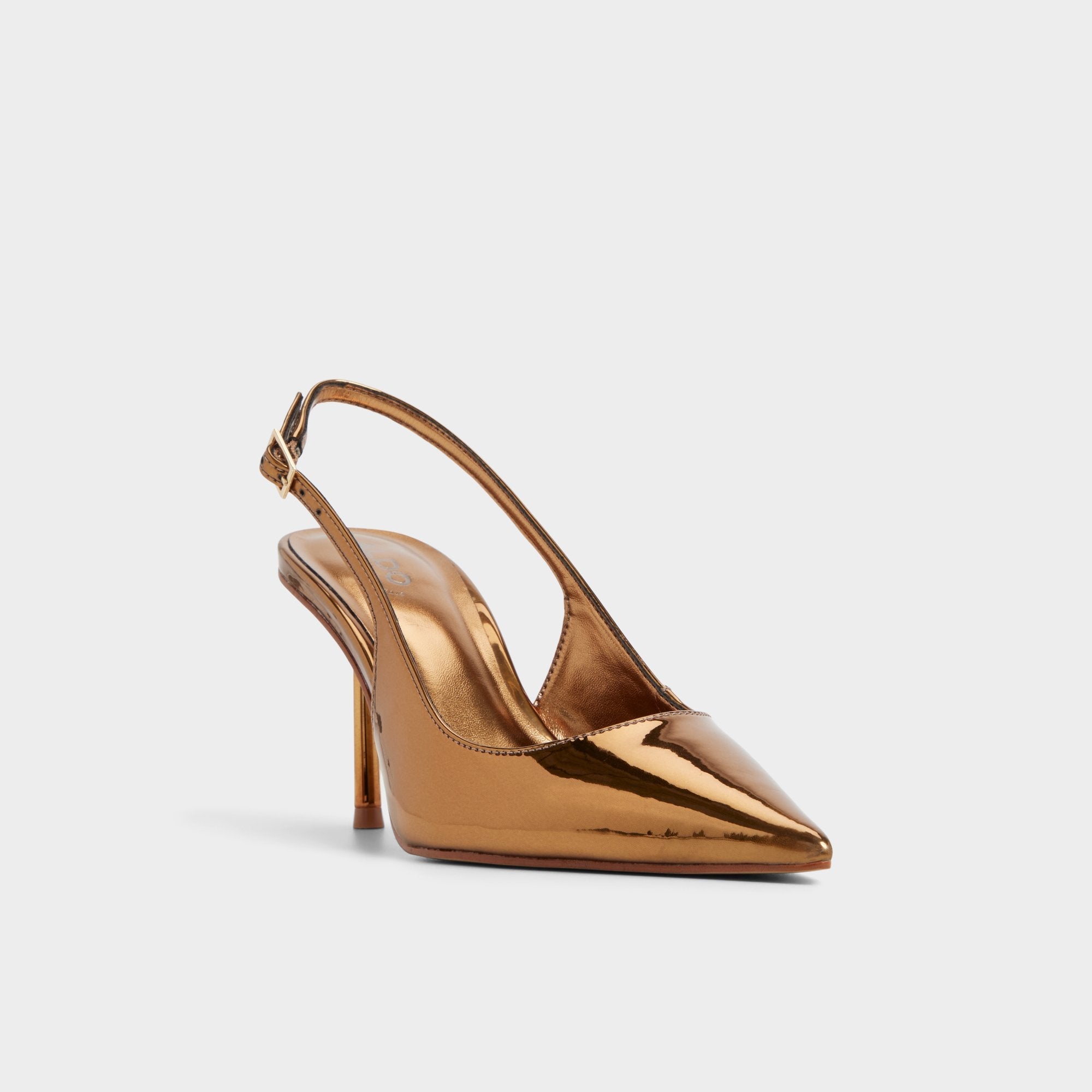 Aldo Seralina in Bronze - Slingback heel, Stiletto heel Women