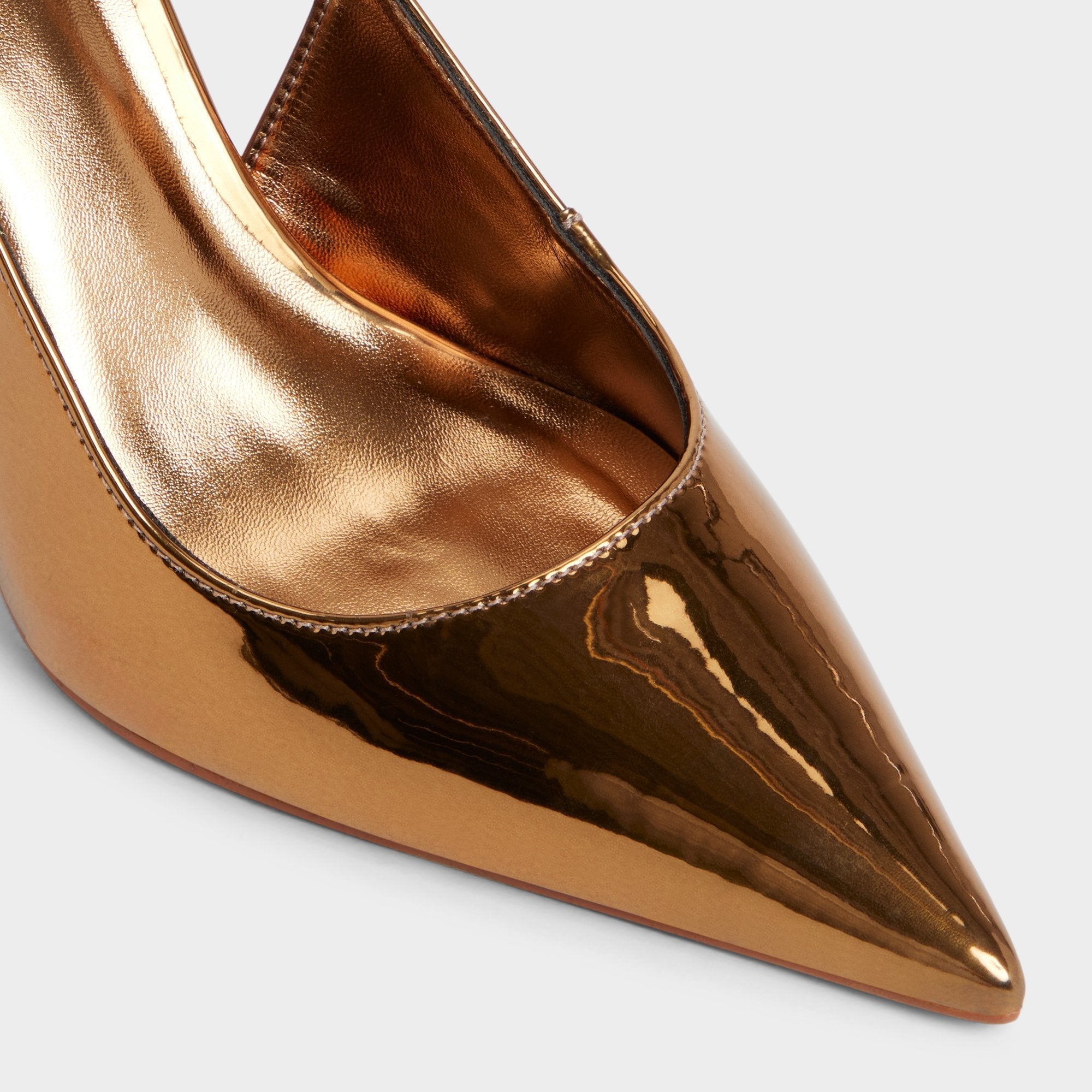 Aldo Seralina in Bronze - Slingback heel, Stiletto heel Women