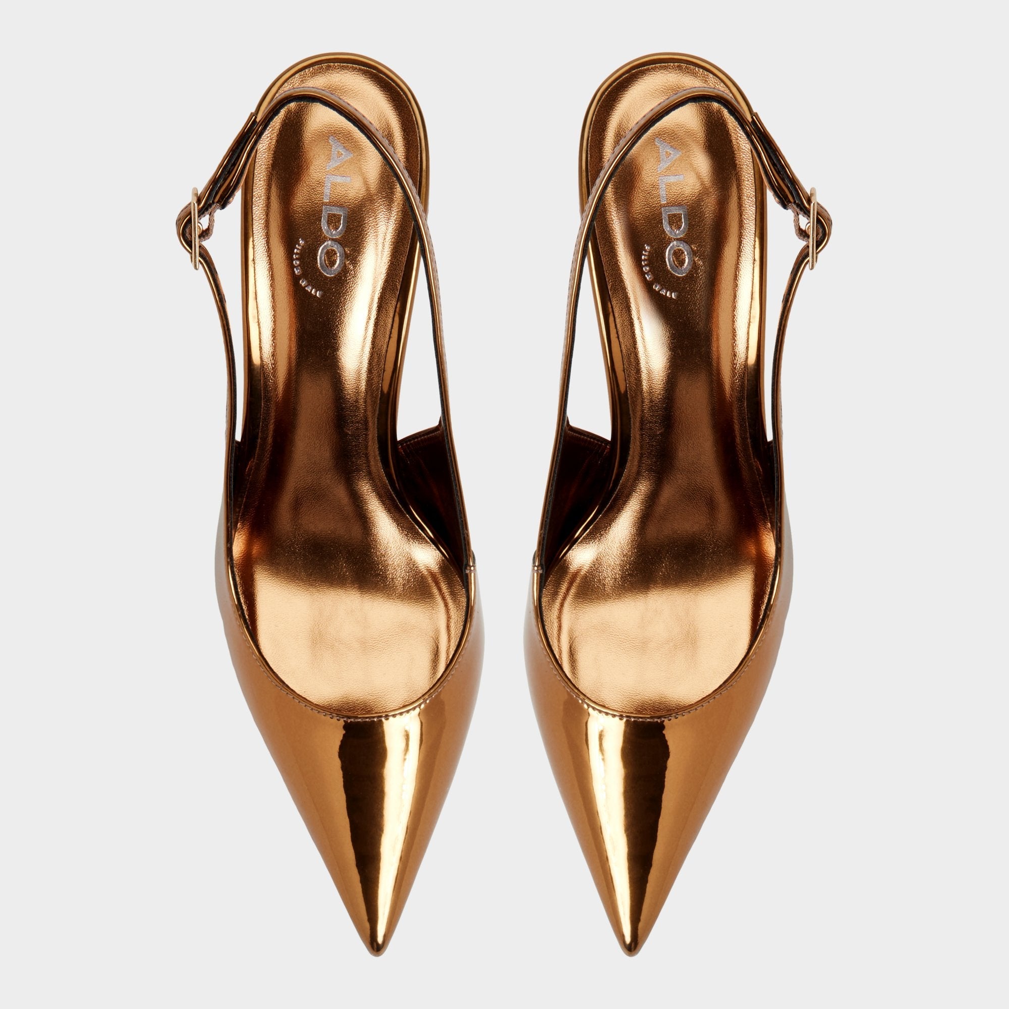 Aldo Seralina in Bronze - Slingback heel, Stiletto heel Women