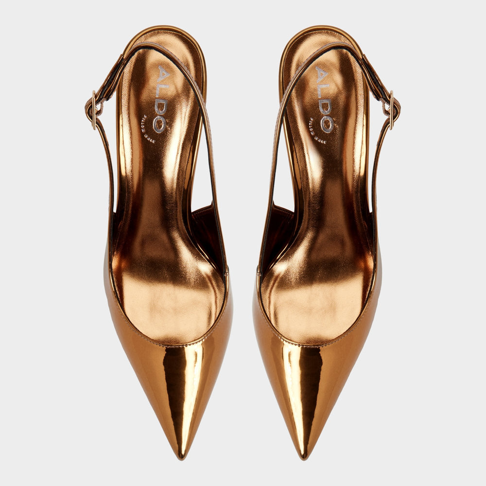 Aldo Seralina in Bronze - Slingback heel, Stiletto heel Women
