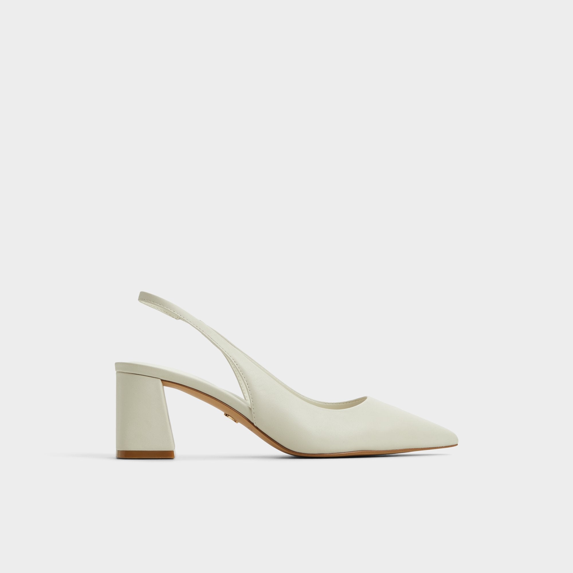 Aldo Uliana White/Bone Women's Slingbacks - Slingback heel, Block heel Women