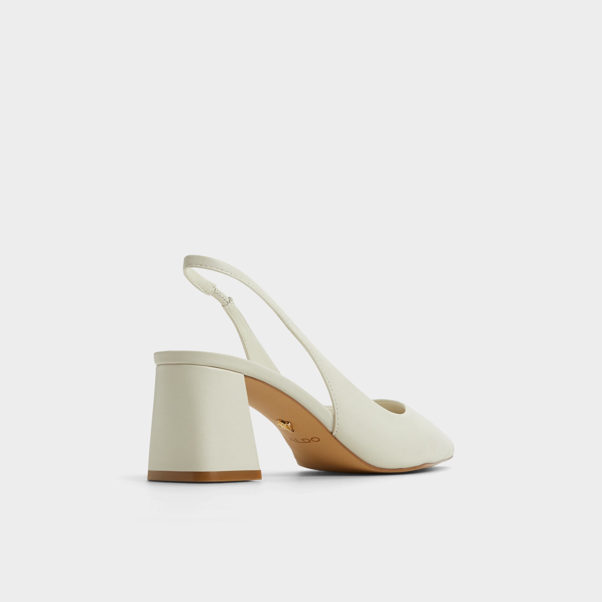 Aldo Uliana White/Bone Women's Slingbacks - Slingback heel, Block heel Women