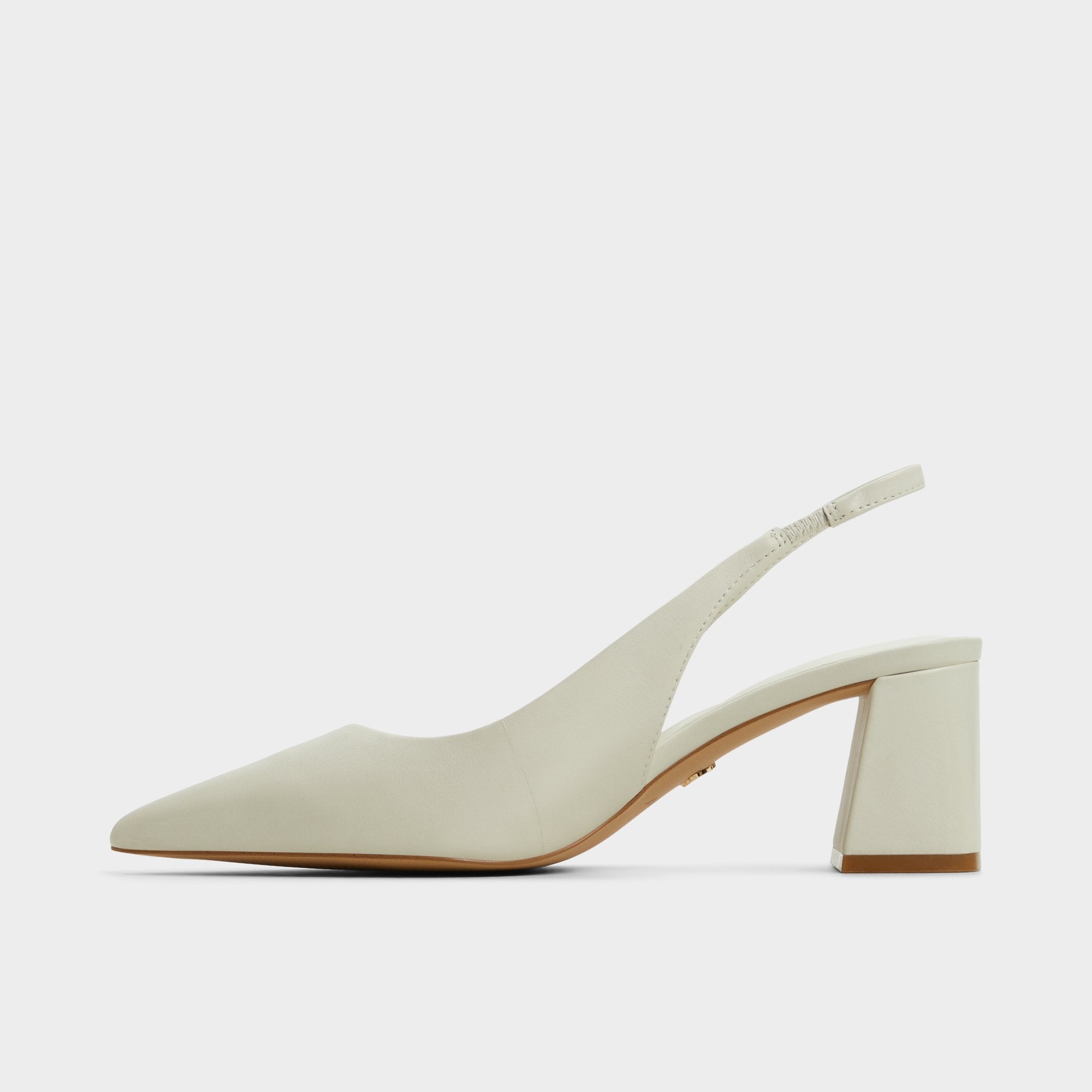 Aldo Uliana White/Bone Women's Slingbacks - Slingback heel, Block heel Women
