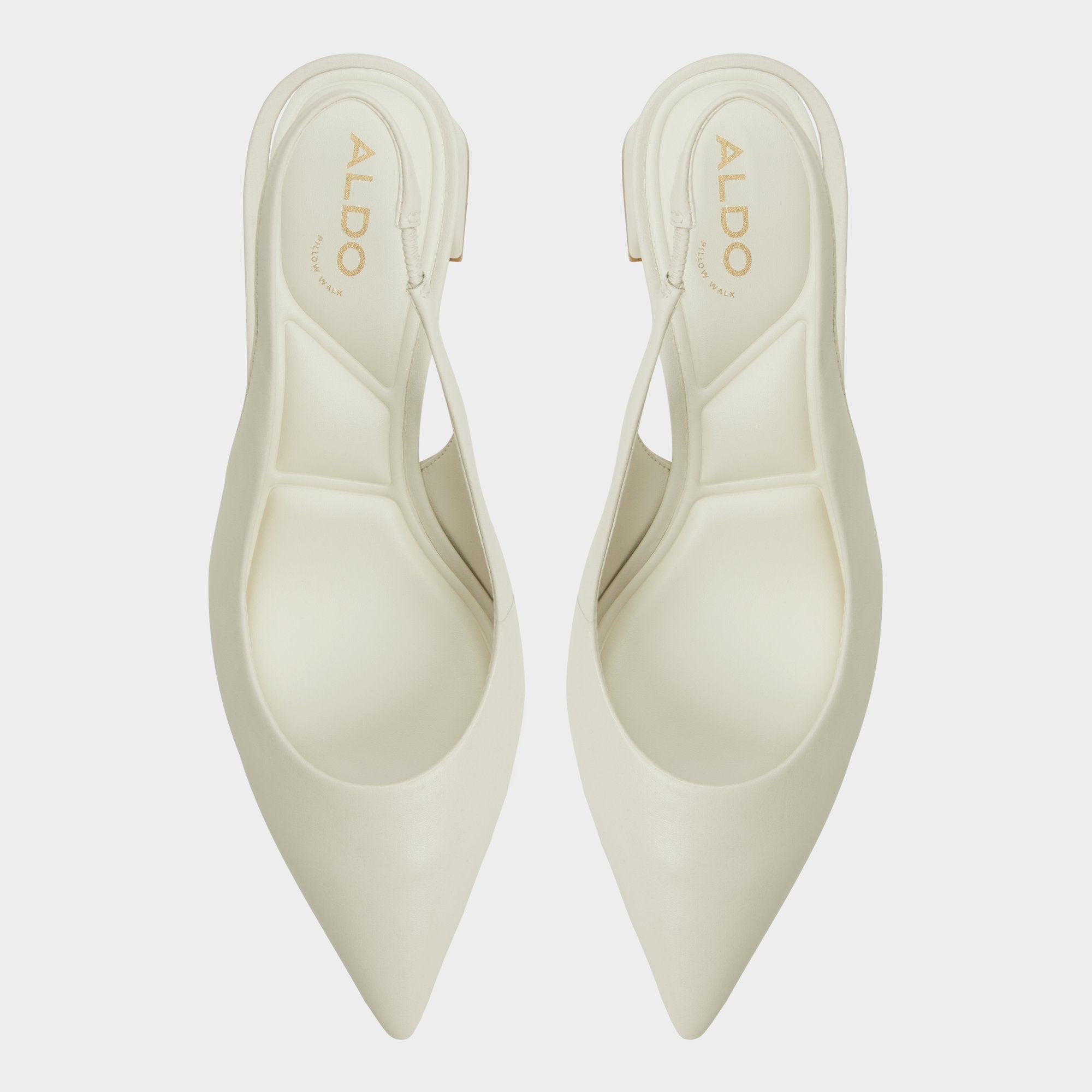 Aldo Uliana White/Bone Women's Slingbacks - Slingback heel, Block heel Women