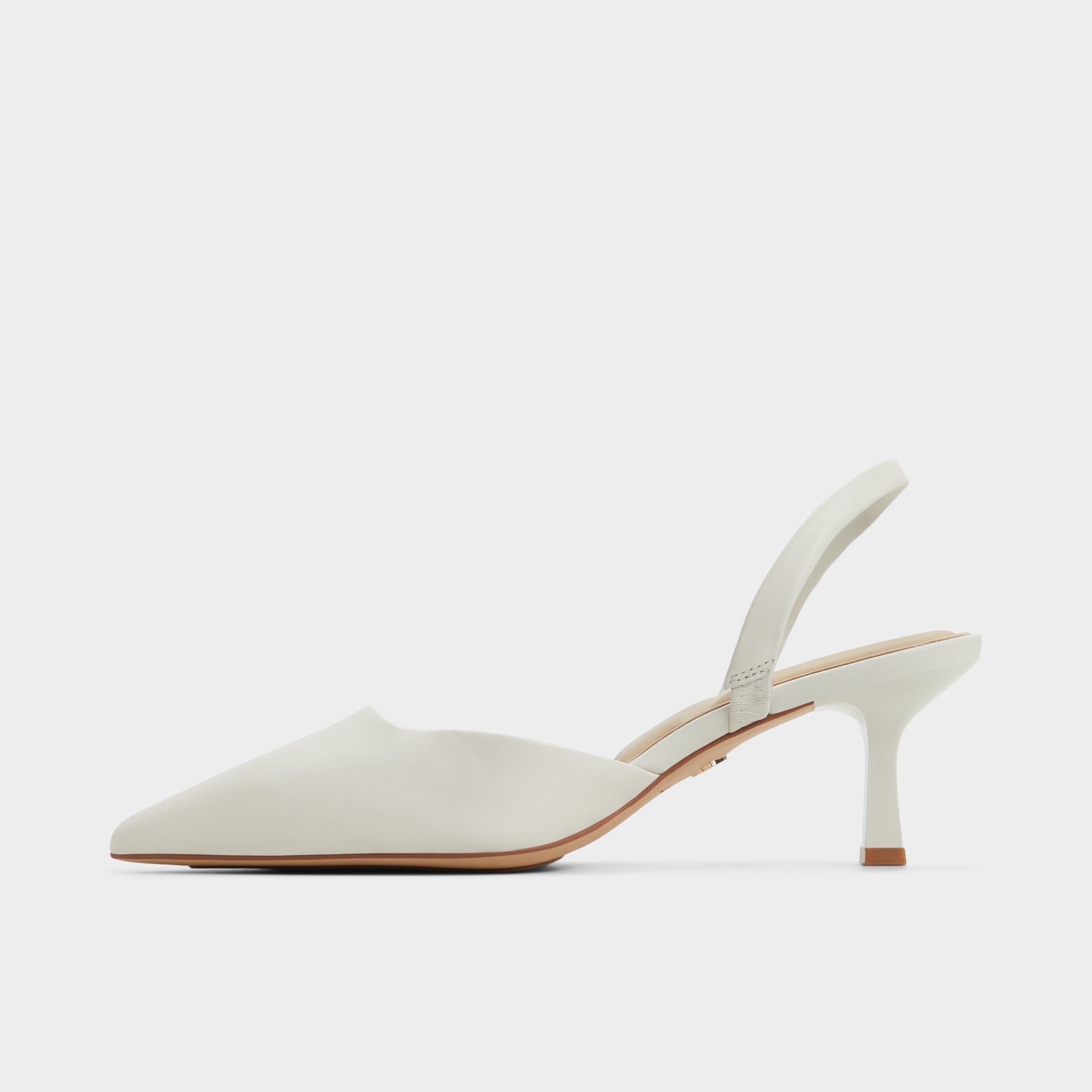 Aldo Gavedessi Open White Women's Kitten heels - Slingback heel, Kitten heel Women
