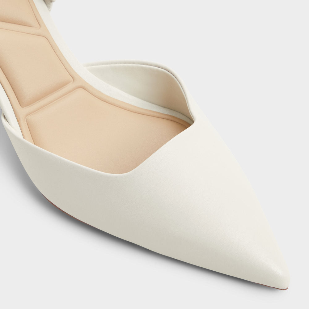 Aldo Gavedessi Open White Women's Kitten heels - Slingback heel, Kitten heel Women
