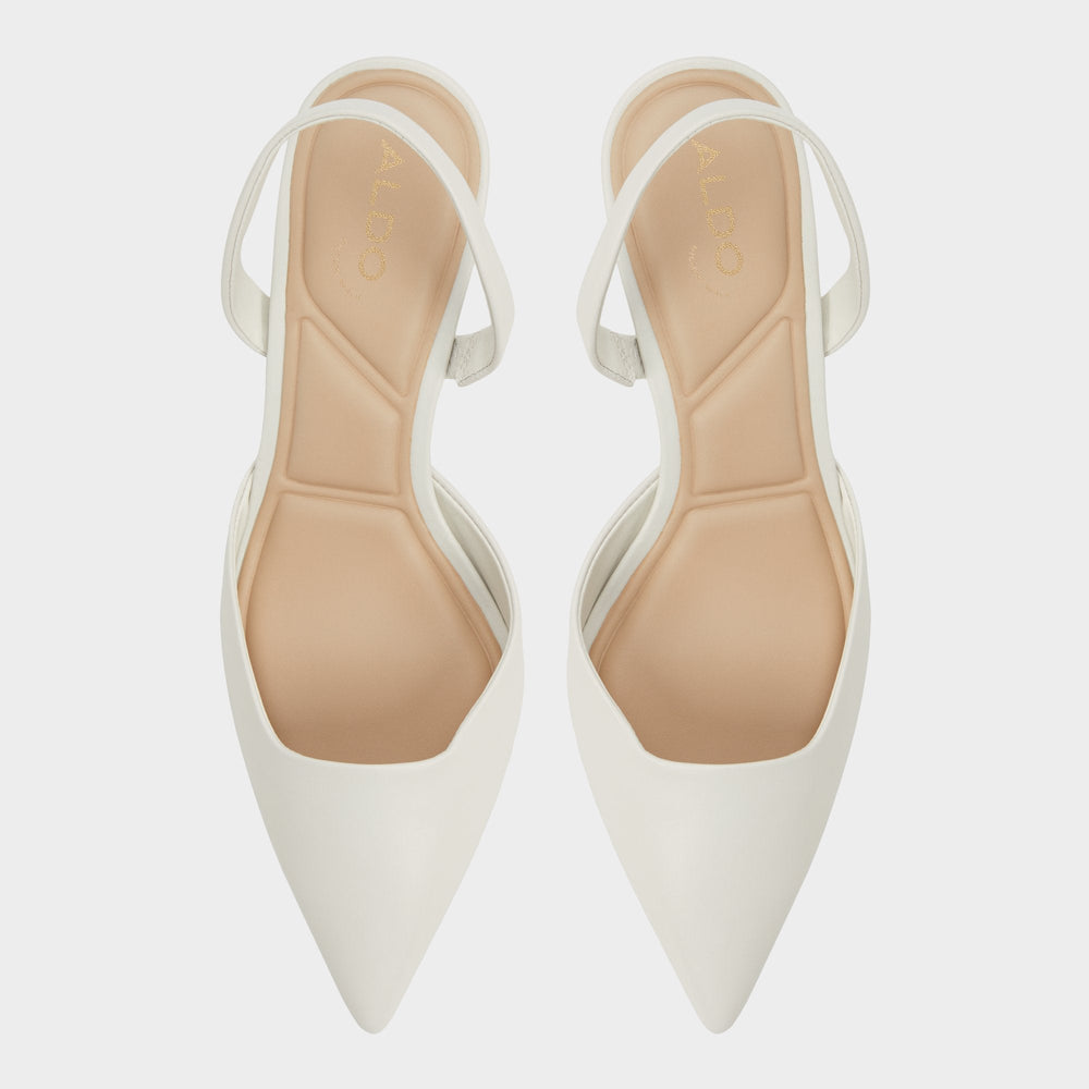 Aldo Gavedessi Open White Women's Kitten heels - Slingback heel, Kitten heel Women
