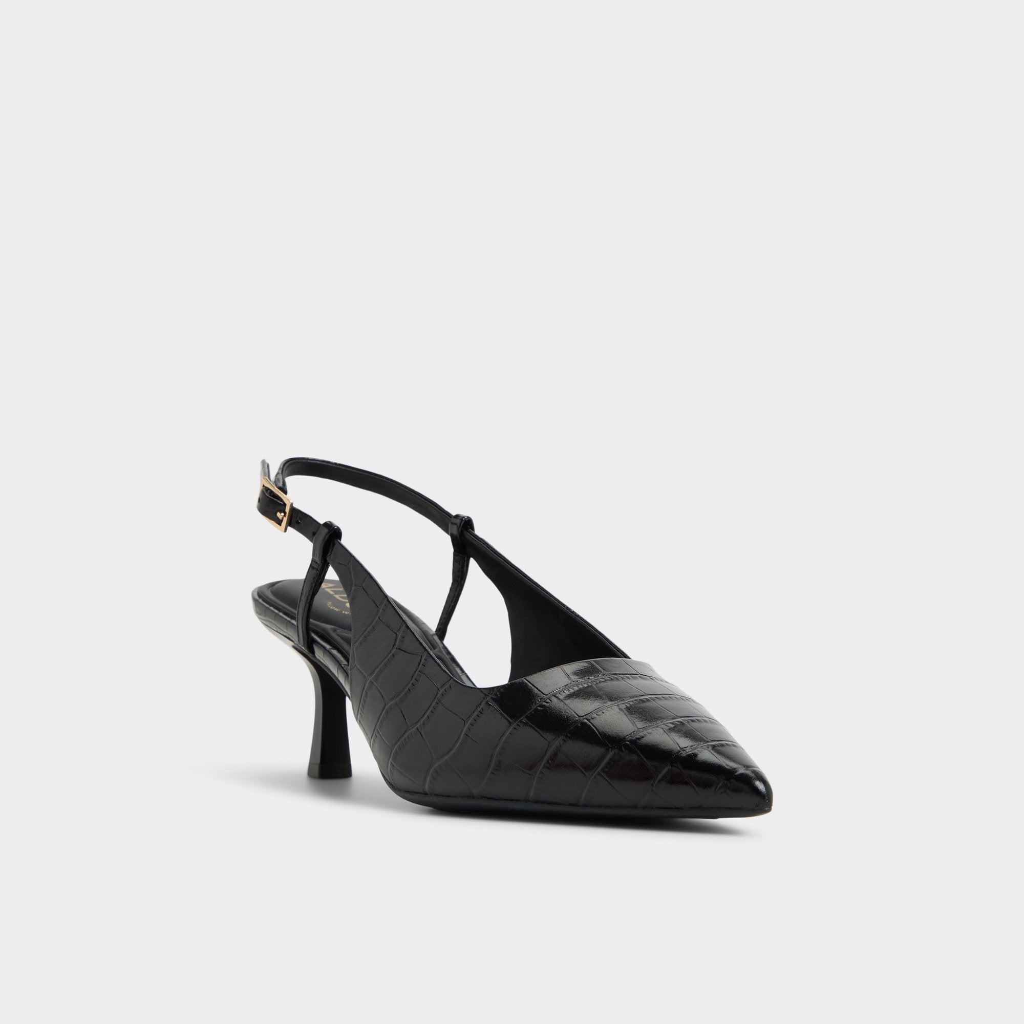 Aldo Adan in Black - Slingback heel, Kitten heel Women