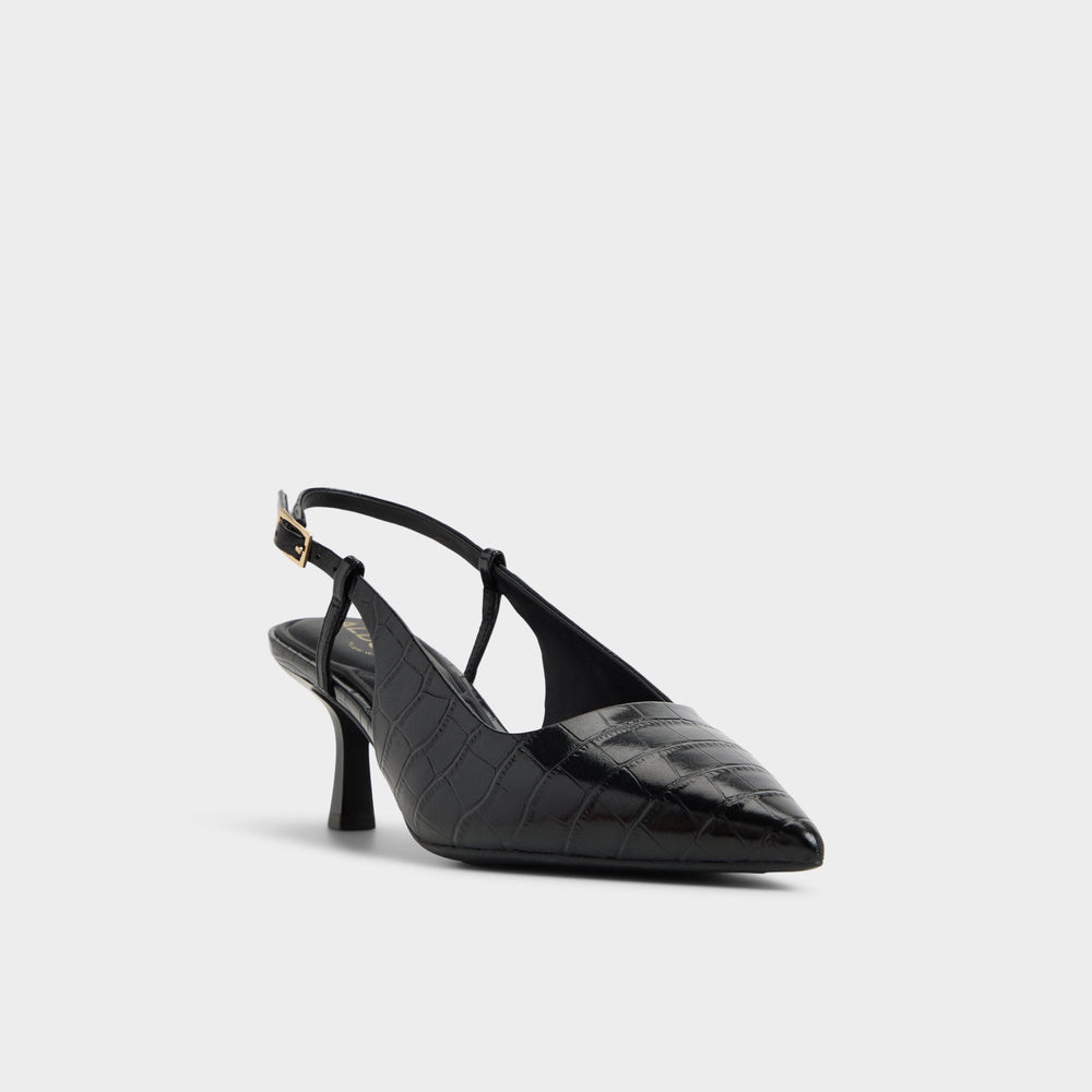 Aldo Adan in Black - Slingback heel, Kitten heel Women