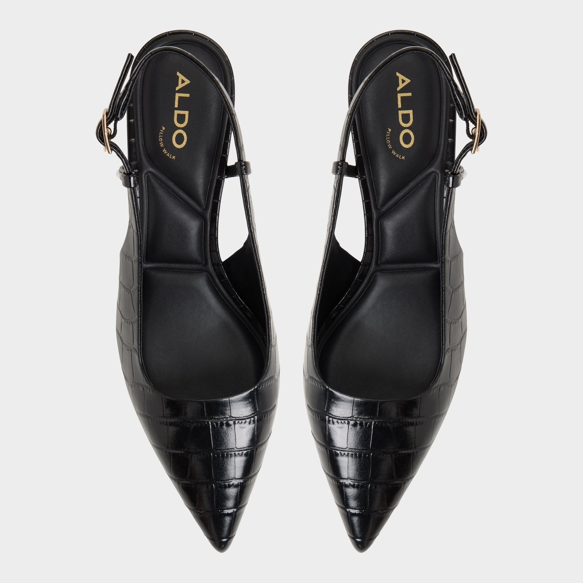 Aldo Adan in Black - Slingback heel, Kitten heel Women