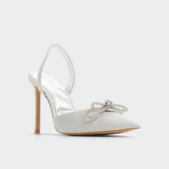 Aldo Addie Silver Women's Slingbacks - Slingback heel, Stiletto heel Women
