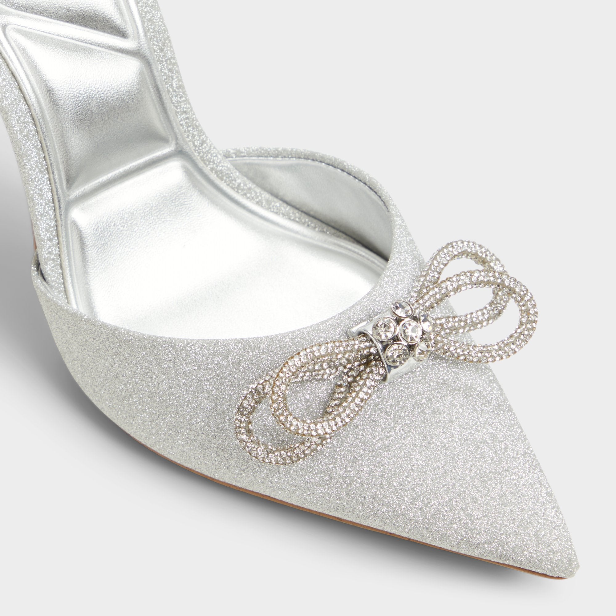 Aldo Addie Silver Women's Slingbacks - Slingback heel, Stiletto heel Women