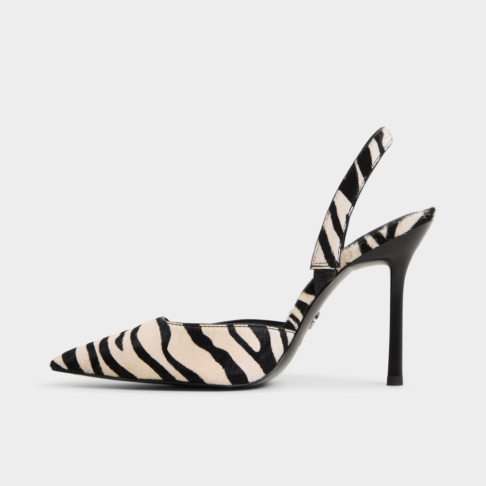Aldo Berolden White/Black Women's Animal Prints - Slingback heel Women
