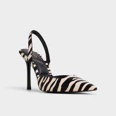 Aldo Berolden White/Black Women's Animal Prints - Slingback heel Women