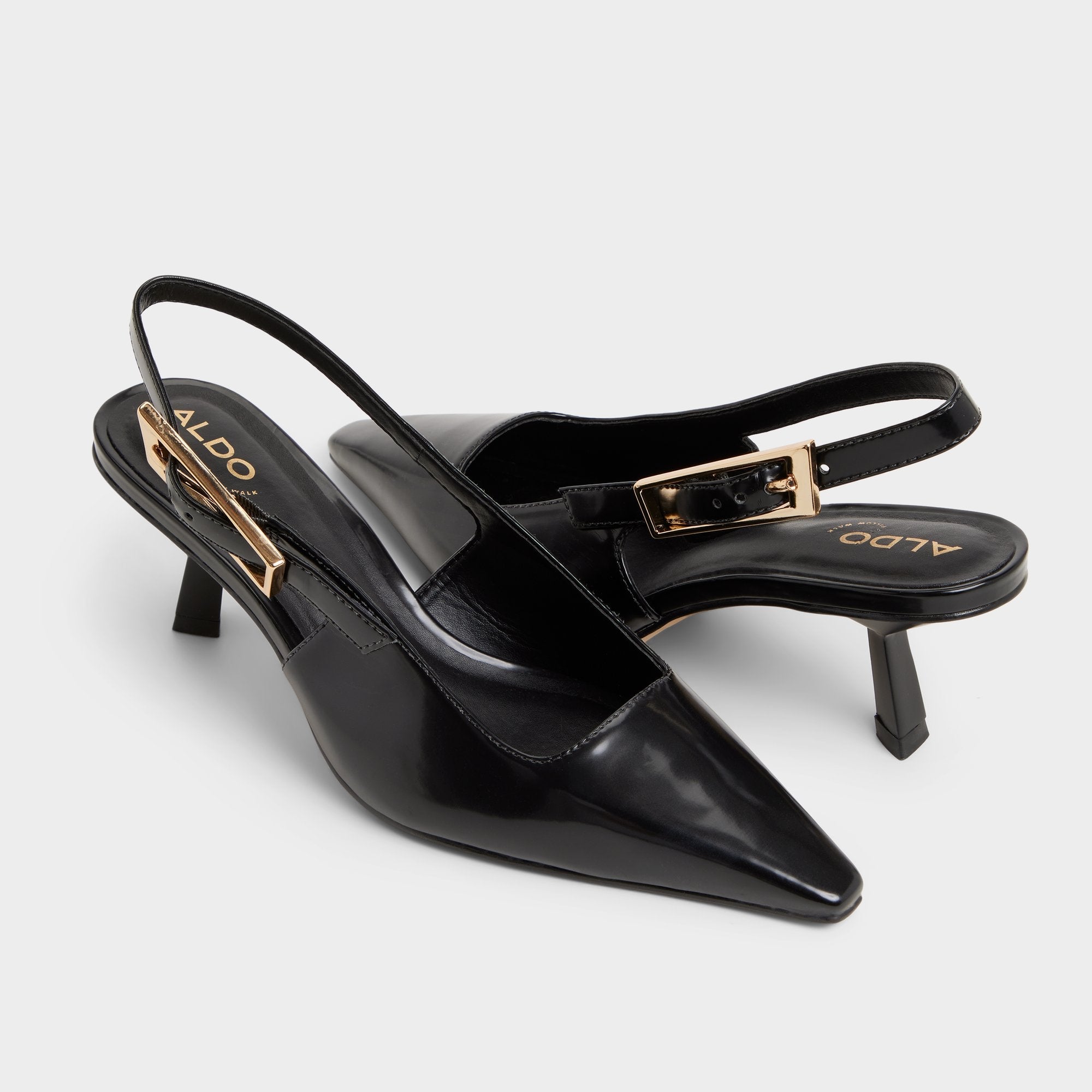 Aldo Nealie in Black 14139075 - Slingback heel, Kitten heel Women