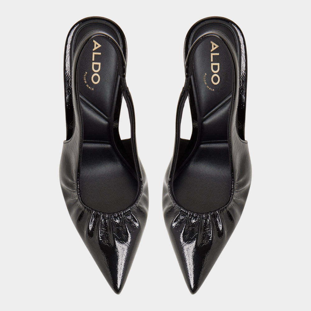 Aldo Mystie Black Women's Slingbacks - Slingback heel, Stiletto heel Women