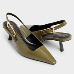 Aldo Nealie in Khaki 14139074 - Slingback heel, Kitten heel Women|Bags