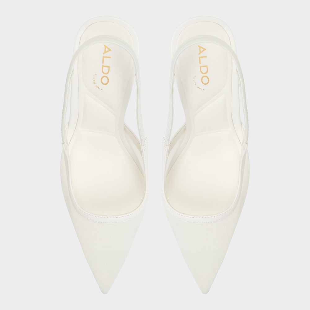Aldo Evania White Women's Slingbacks - Slingback heel Women