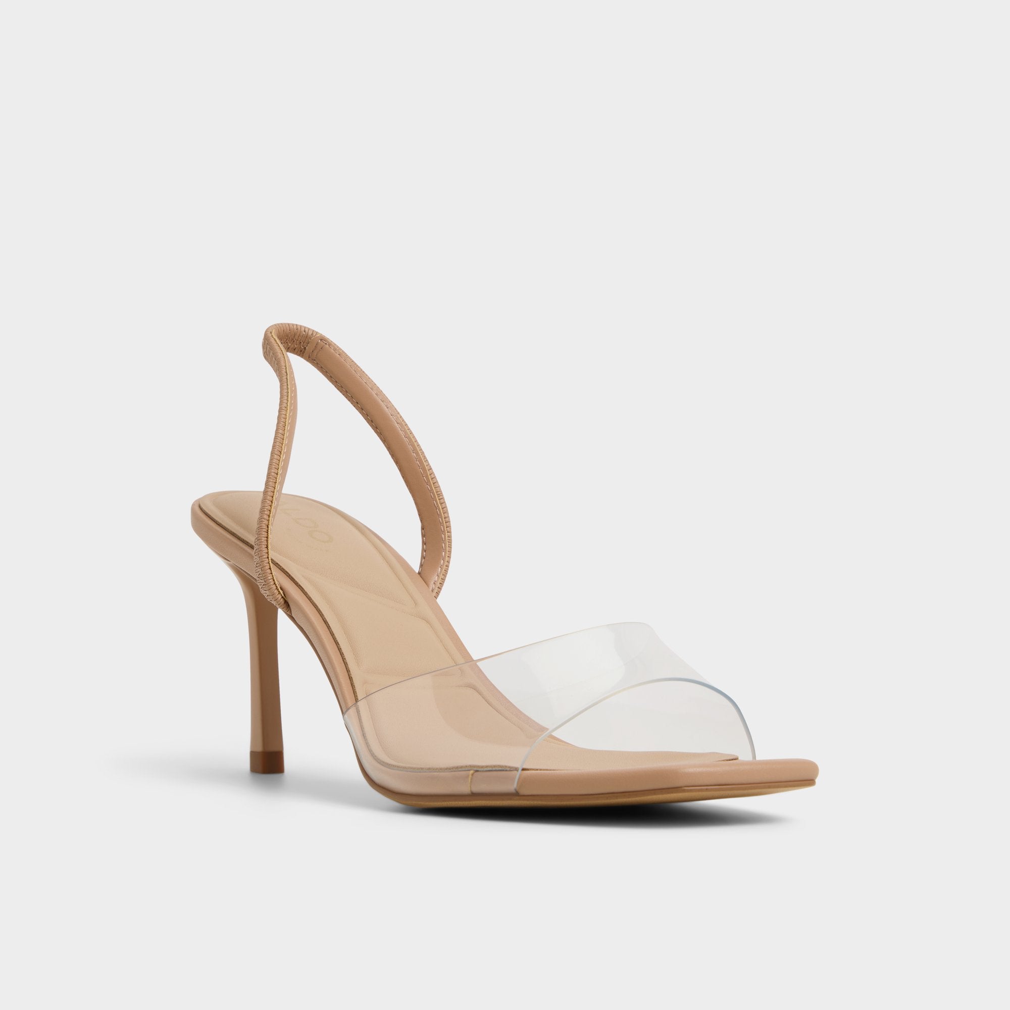 Aldo Andyana Beige Women's Strappy sandals - Slingback heeled sandal, Stiletto heel Women