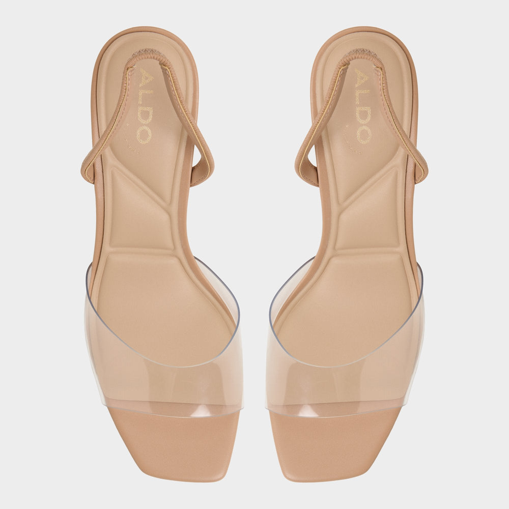 Aldo Andyana Beige Women's Strappy sandals - Slingback heeled sandal, Stiletto heel Women