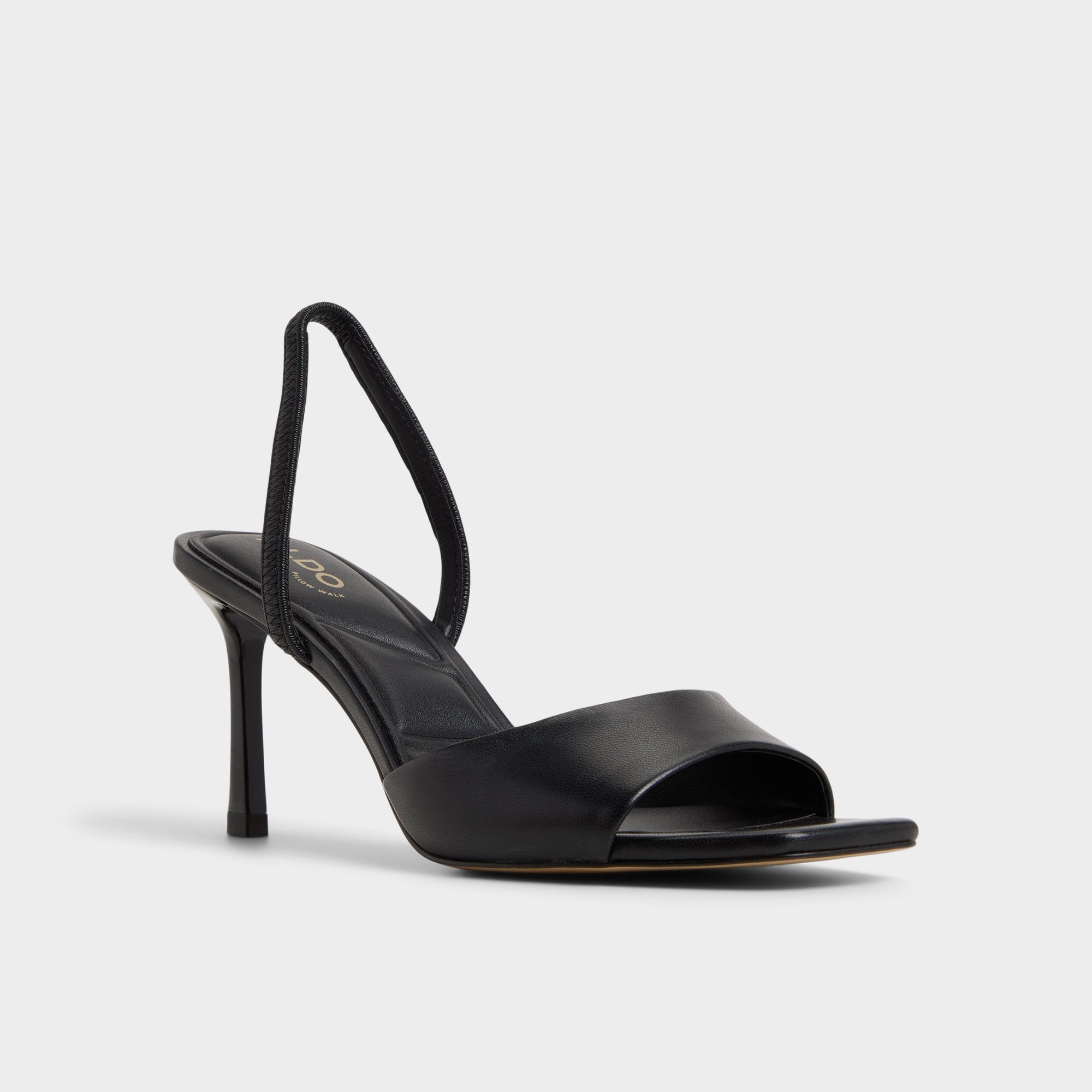 Aldo Andya Black Women's Strappy sandals - Slingback heeled sandal, Stiletto heel Women