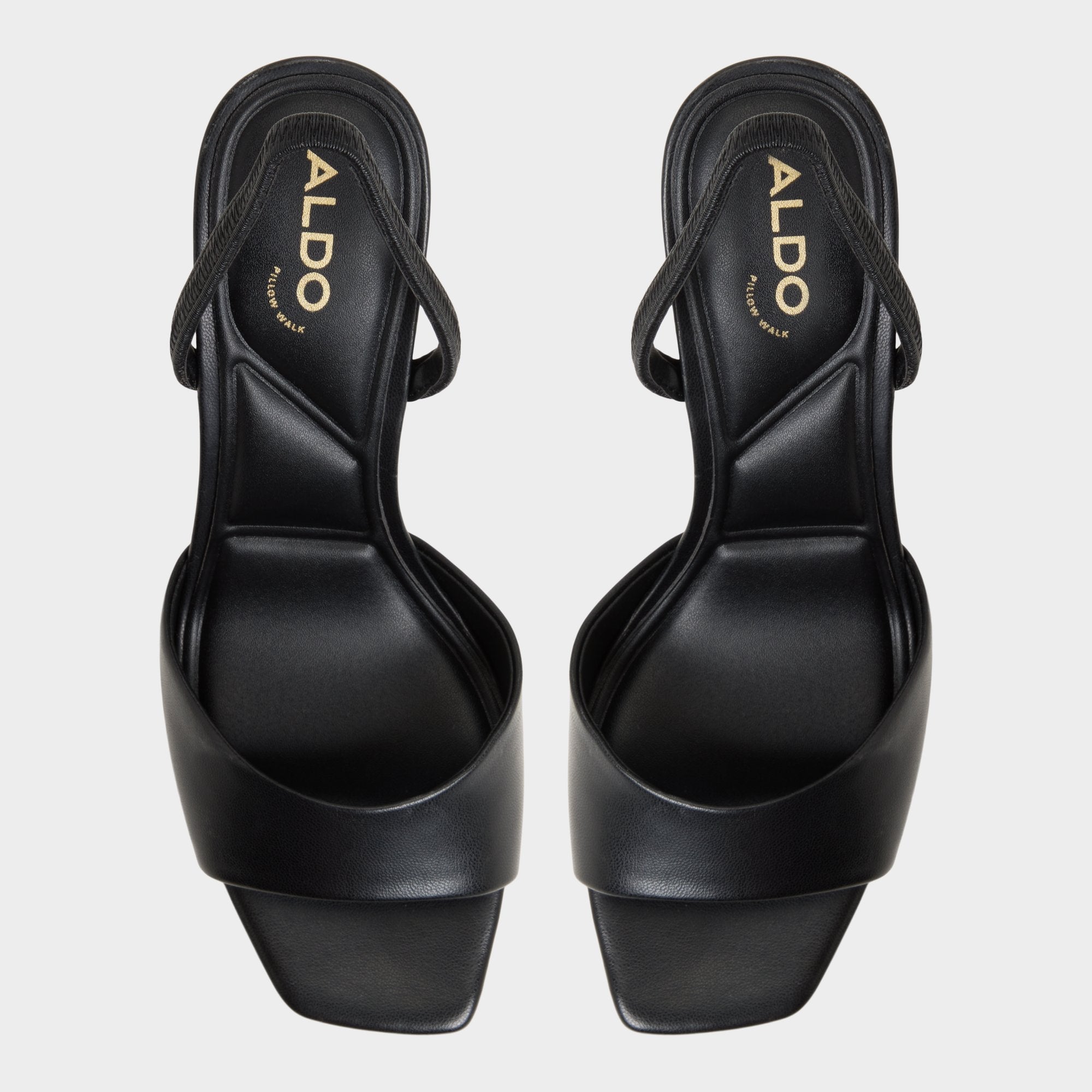 Aldo Andya Black Women's Strappy sandals - Slingback heeled sandal, Stiletto heel Women