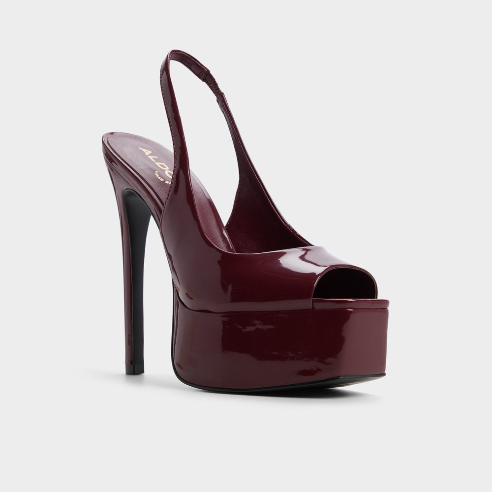 Aldo Thanlinie in Dark Red - Slingback heeled sandal, Platform Women