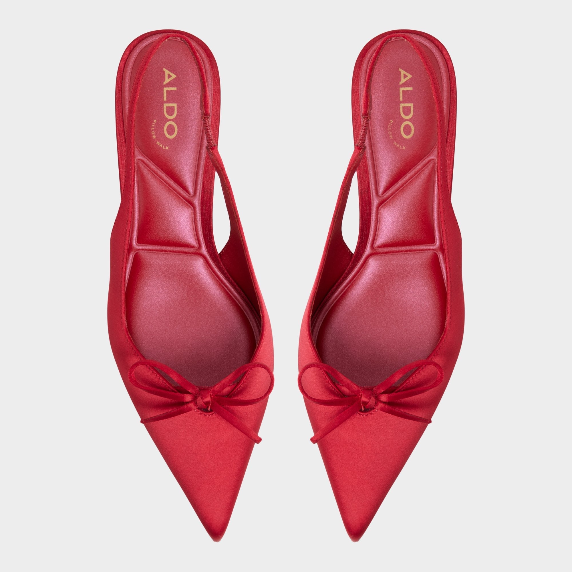 Aldo Azizza in Dark Red - Slingback heel, Kitten heel Women