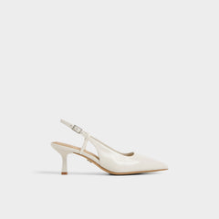 Aldo Adan in White Bone - Slingback heel, Kitten heel Women