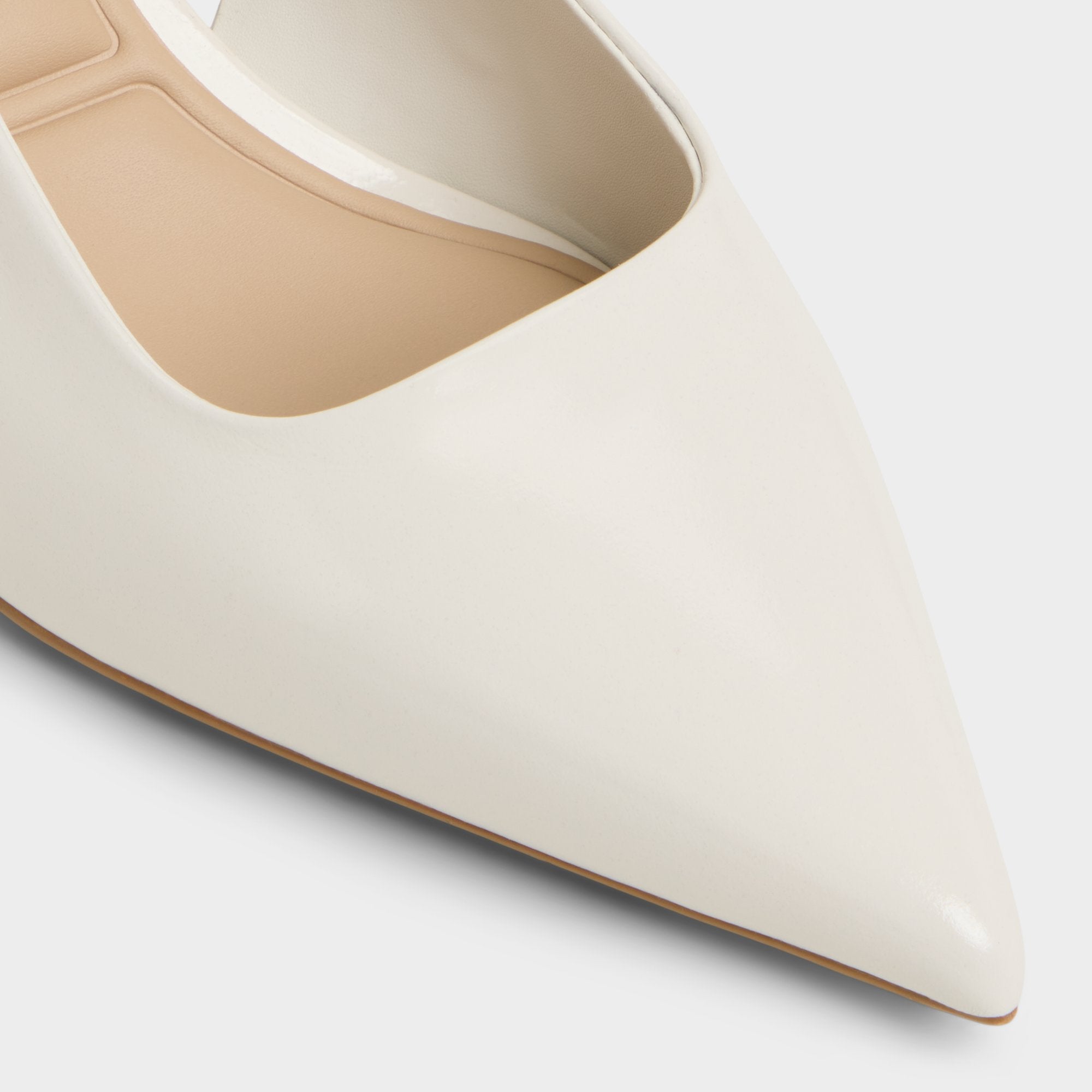 Aldo Adan in White Bone - Slingback heel, Kitten heel Women
