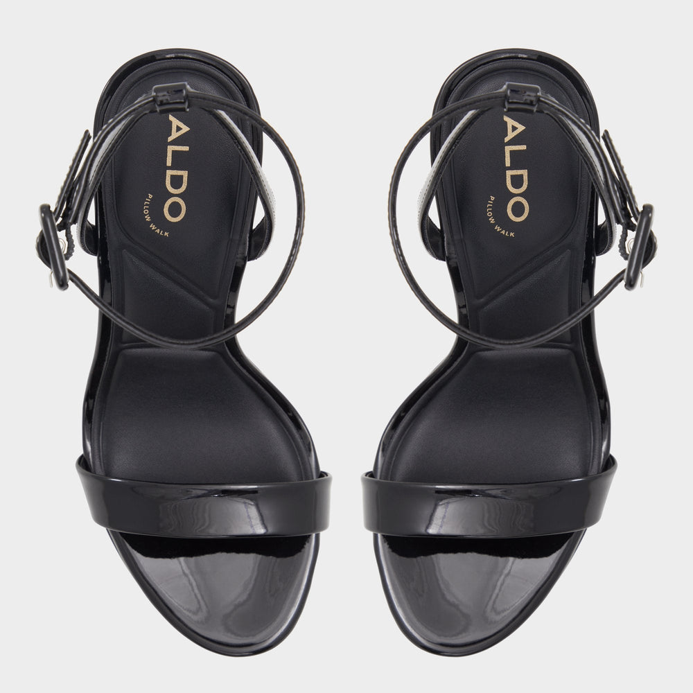 Aldo Katelina Black Women's Heeled sandals - Strappy heeled sandal, Stiletto platform Women