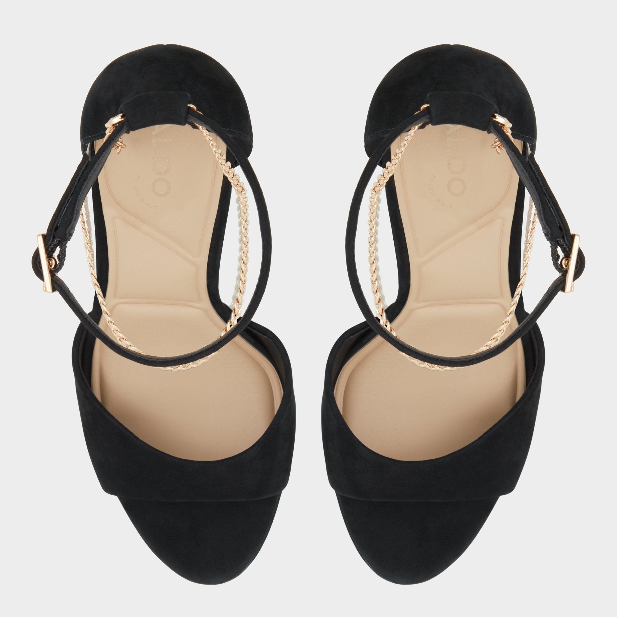 Aldo Afumeth Black Overflow Women's Platform sandals - Strappy heeled sandal, Stiletto platform Women