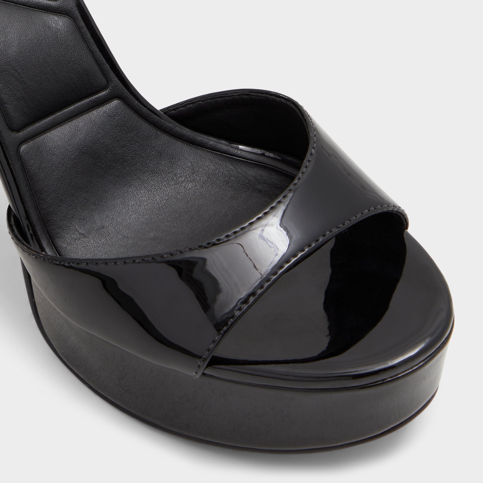 Aldo Valoria Black Women's Platform sandals - Strappy heeled sandal, Platform Women