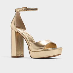 Aldo Enaegyn 2.0 in Gold - Strappy heeled sandal, Platform Women