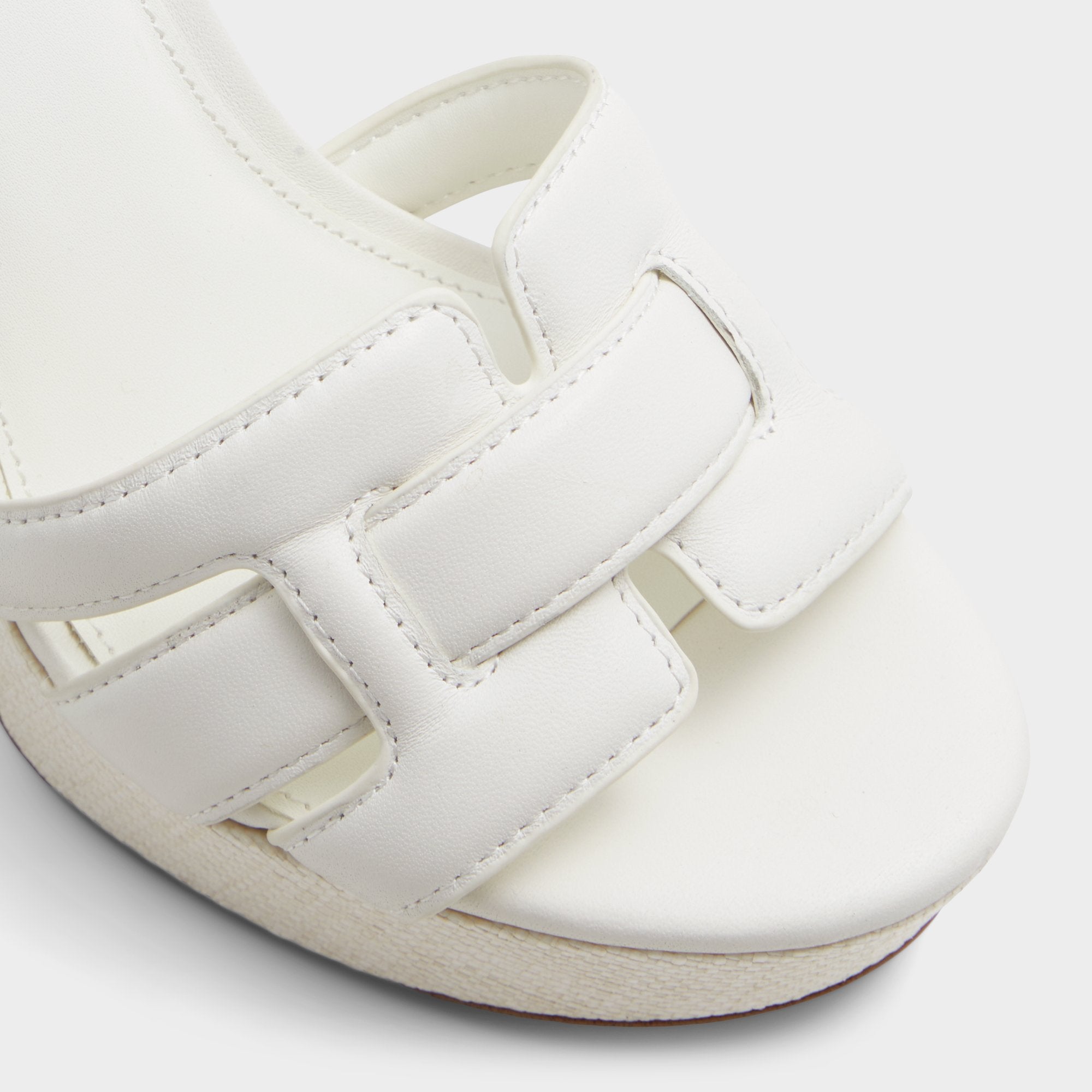 Aldo Valaberel Open White Women's Platform sandals - Strappy heeled sandal, Platform Women