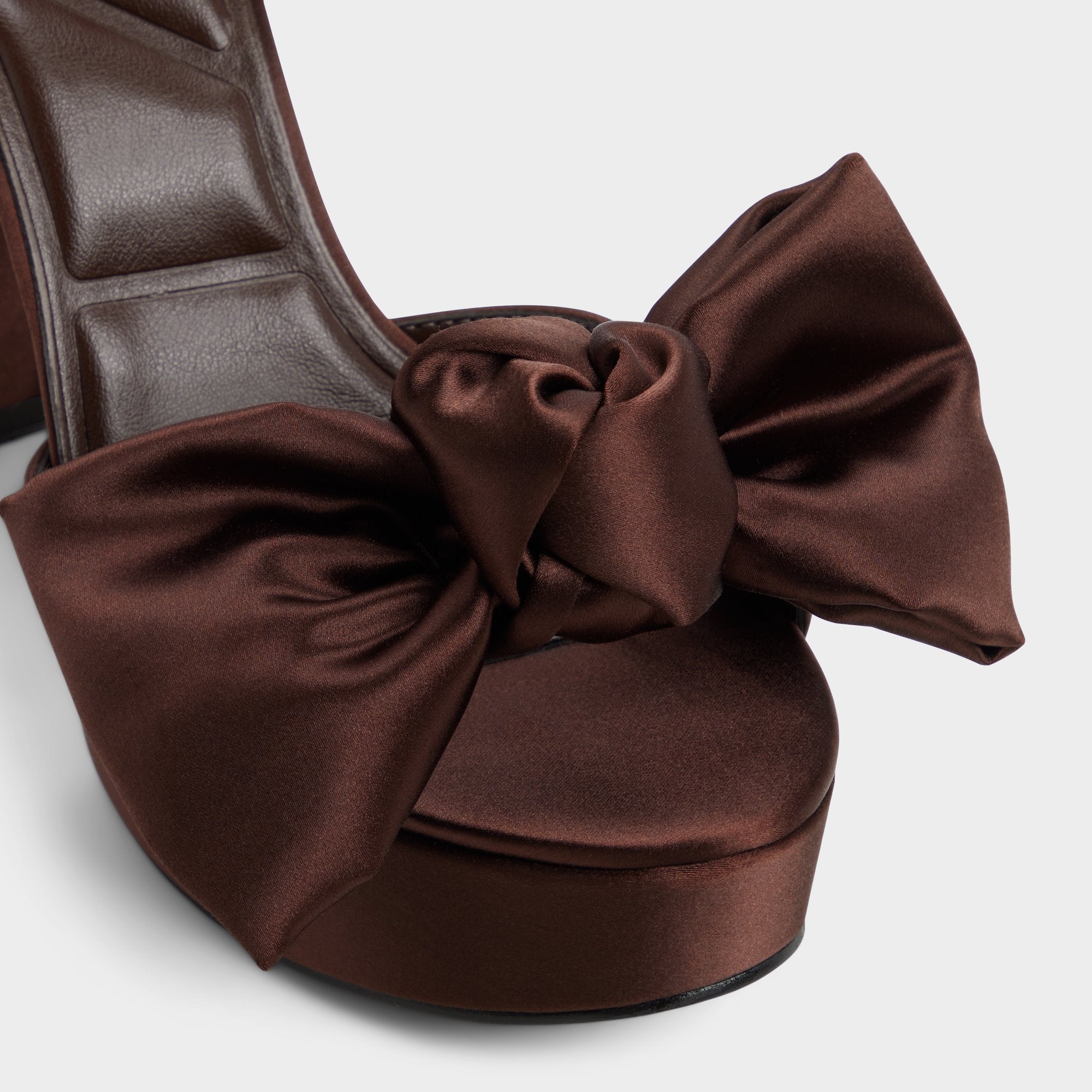 Aldo Luscious in Dark Brown - Strappy heeled sandal, Platform Women|Bags