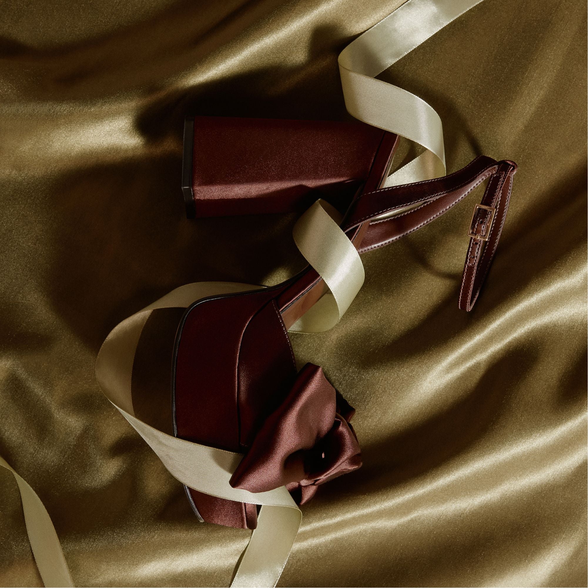 Aldo Luscious in Dark Brown - Strappy heeled sandal, Platform Women|Bags