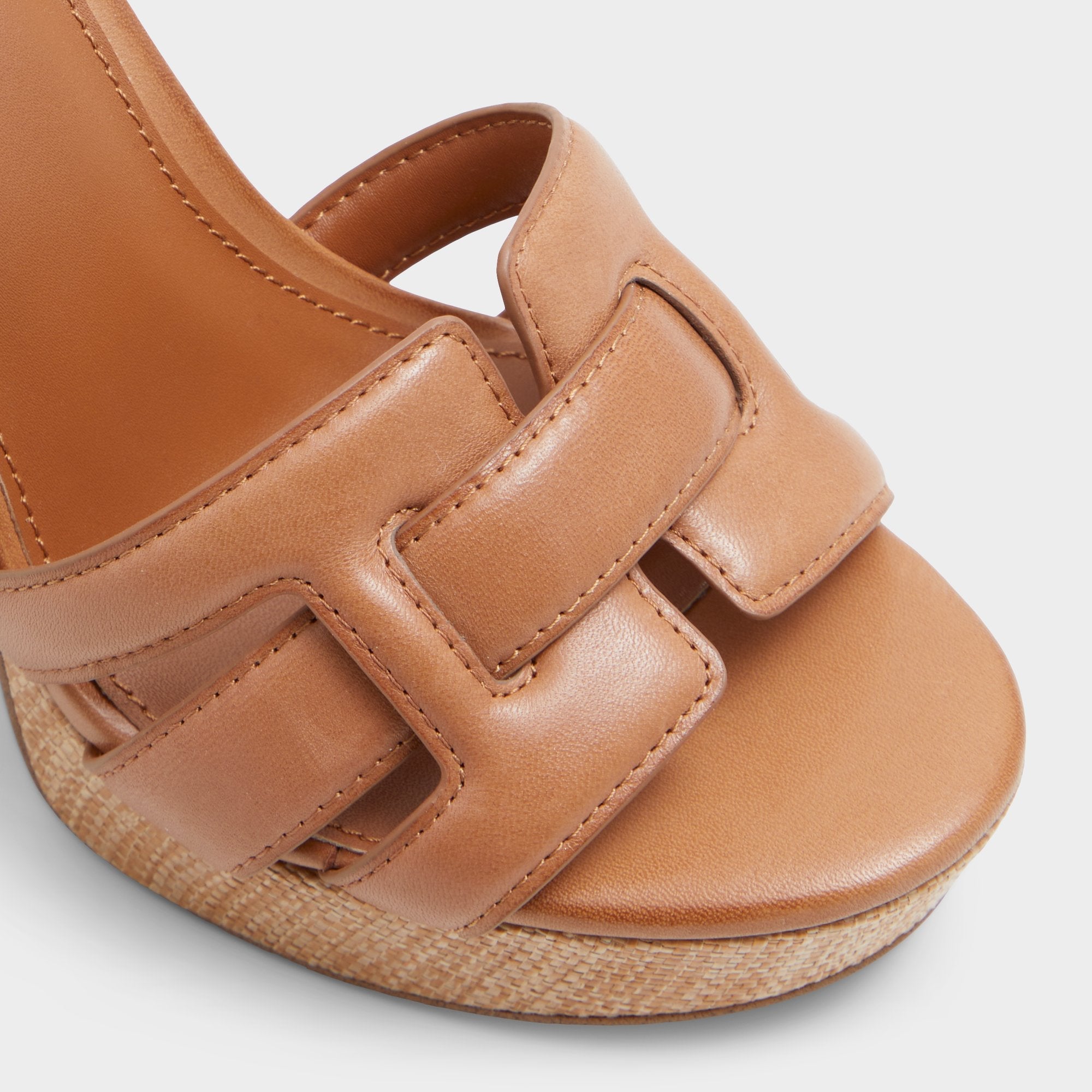 Aldo Valaberel Medium Brown Women's Platform sandals - Strappy heeled sandal, Platform Women