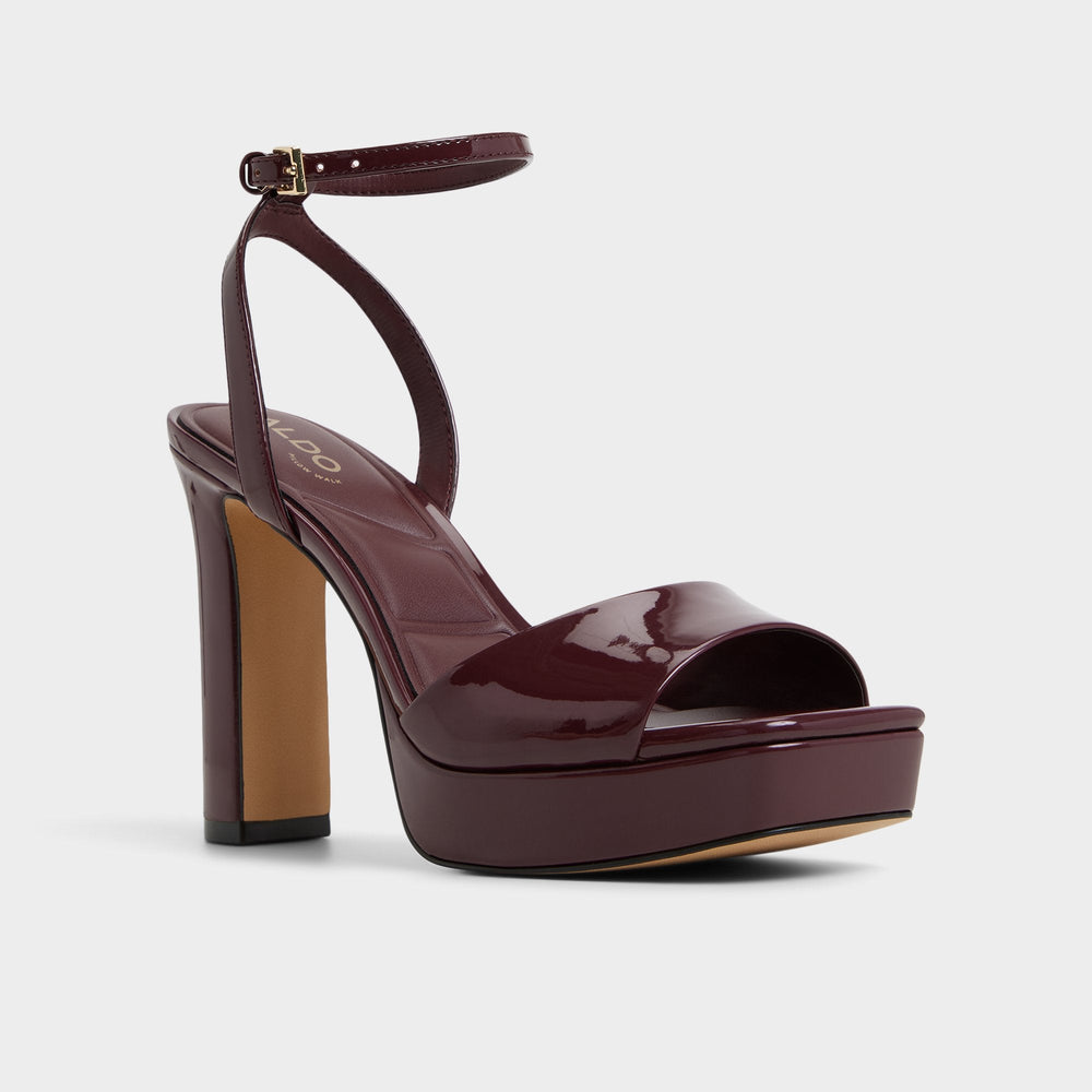 Aldo Chicgleam Bordo Women's Platform sandals - Heeled sandal, Platform Women
