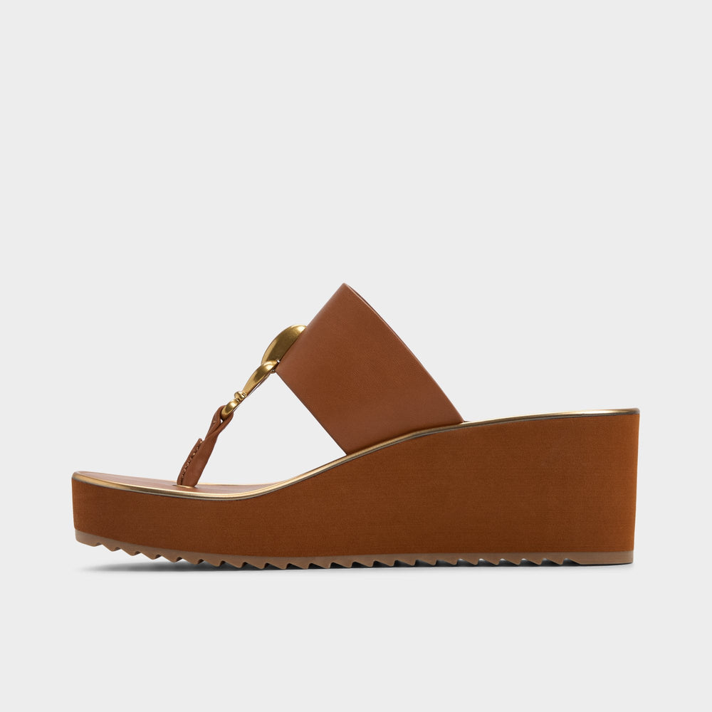Aldo Penelopy Medium Brown Women's Platform sandals - Wedge sandal, Wedge heel Women