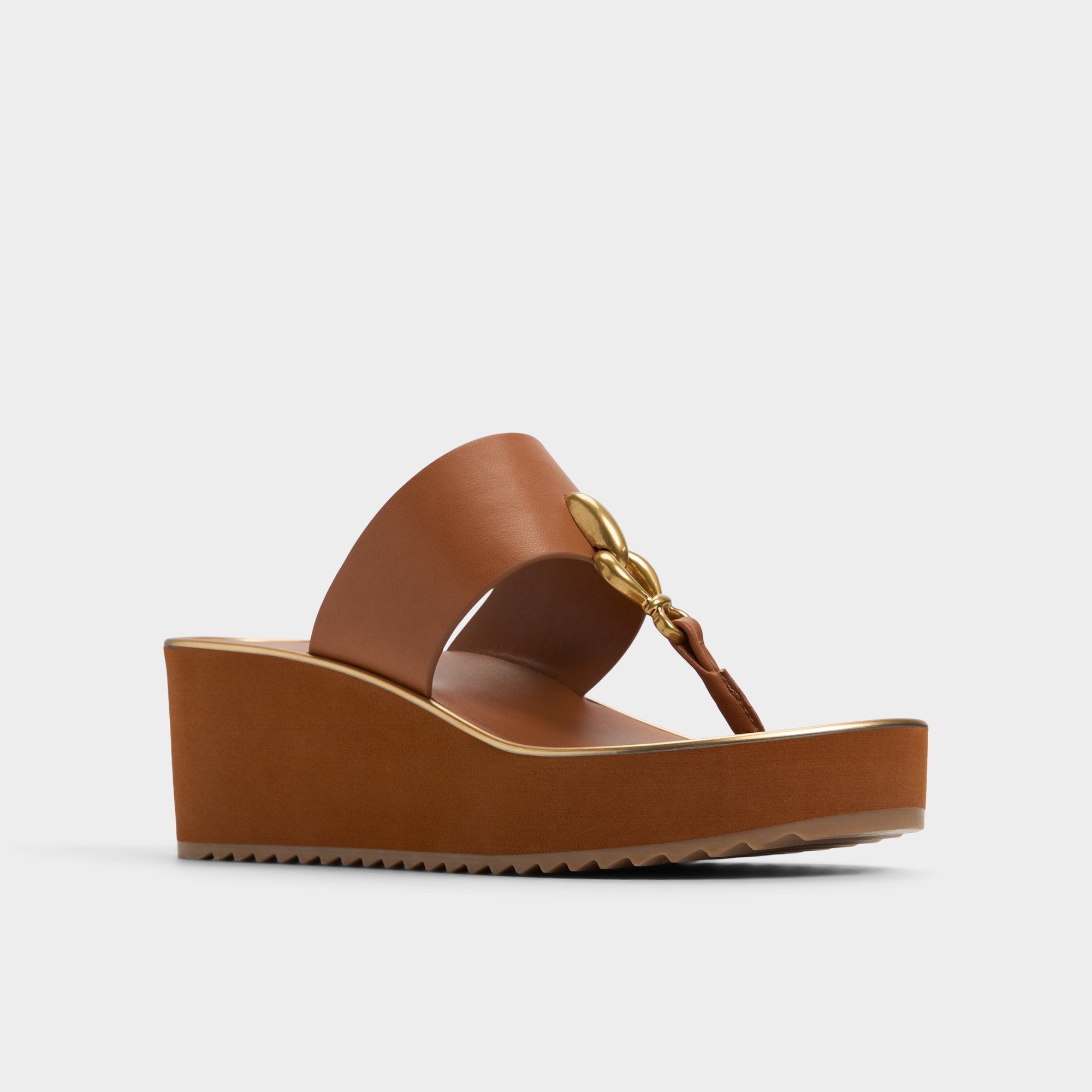 Aldo Penelopy Medium Brown Women's Platform sandals - Wedge sandal, Wedge heel Women