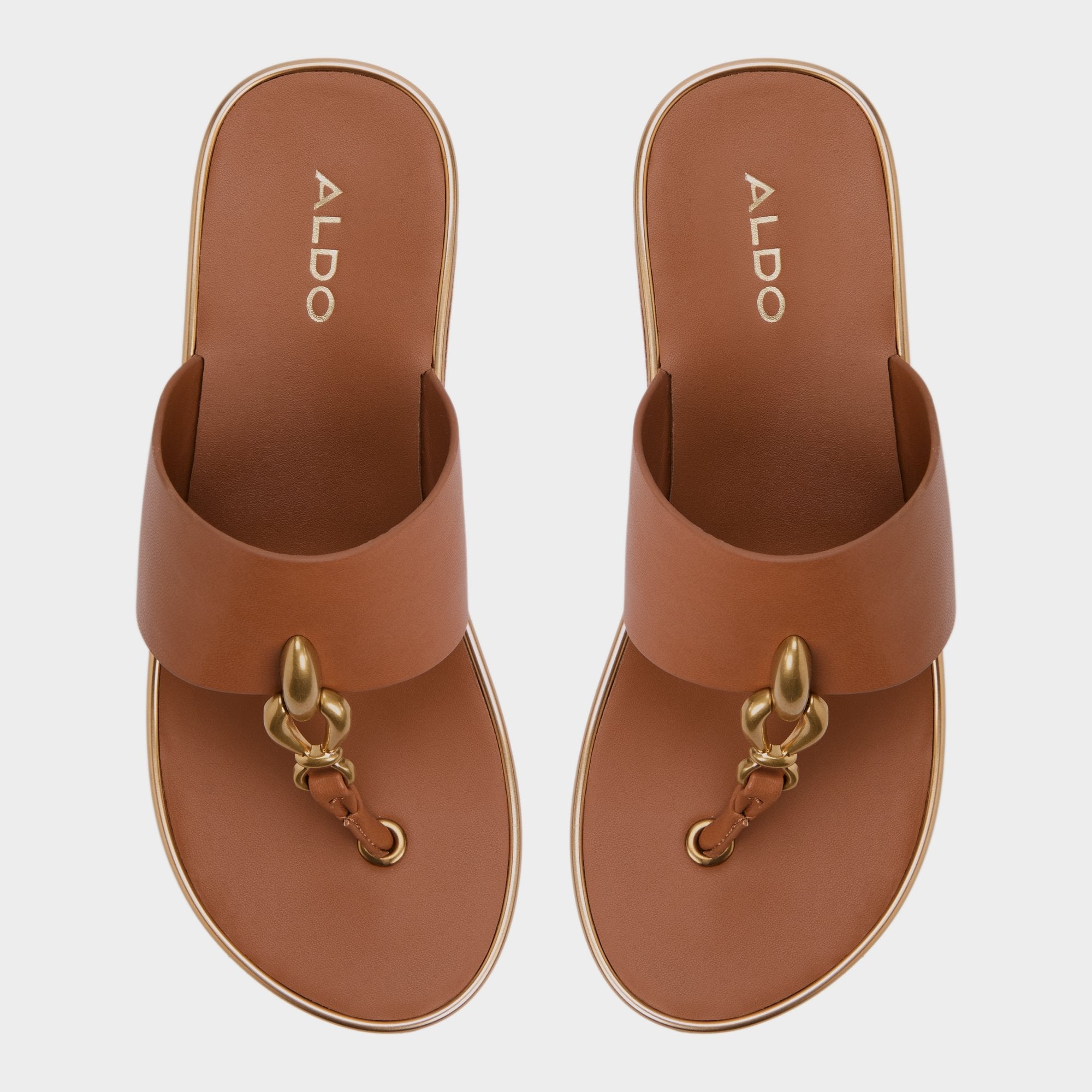 Aldo Penelopy Medium Brown Women's Platform sandals - Wedge sandal, Wedge heel Women