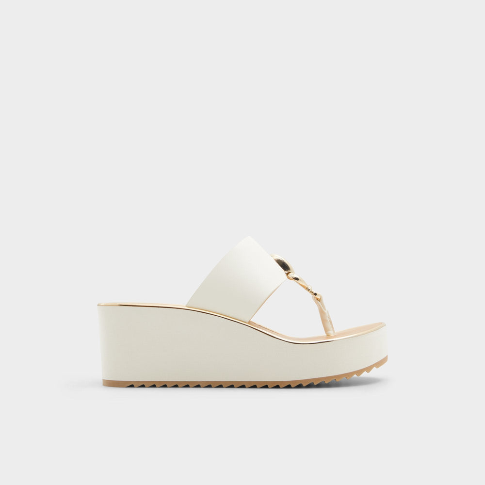 Aldo Penelopy White Women's Wedges - Wedge sandal, Wedge heel Women
