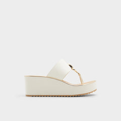 Aldo Penelopy White Women's Wedges - Wedge sandal, Wedge heel Women