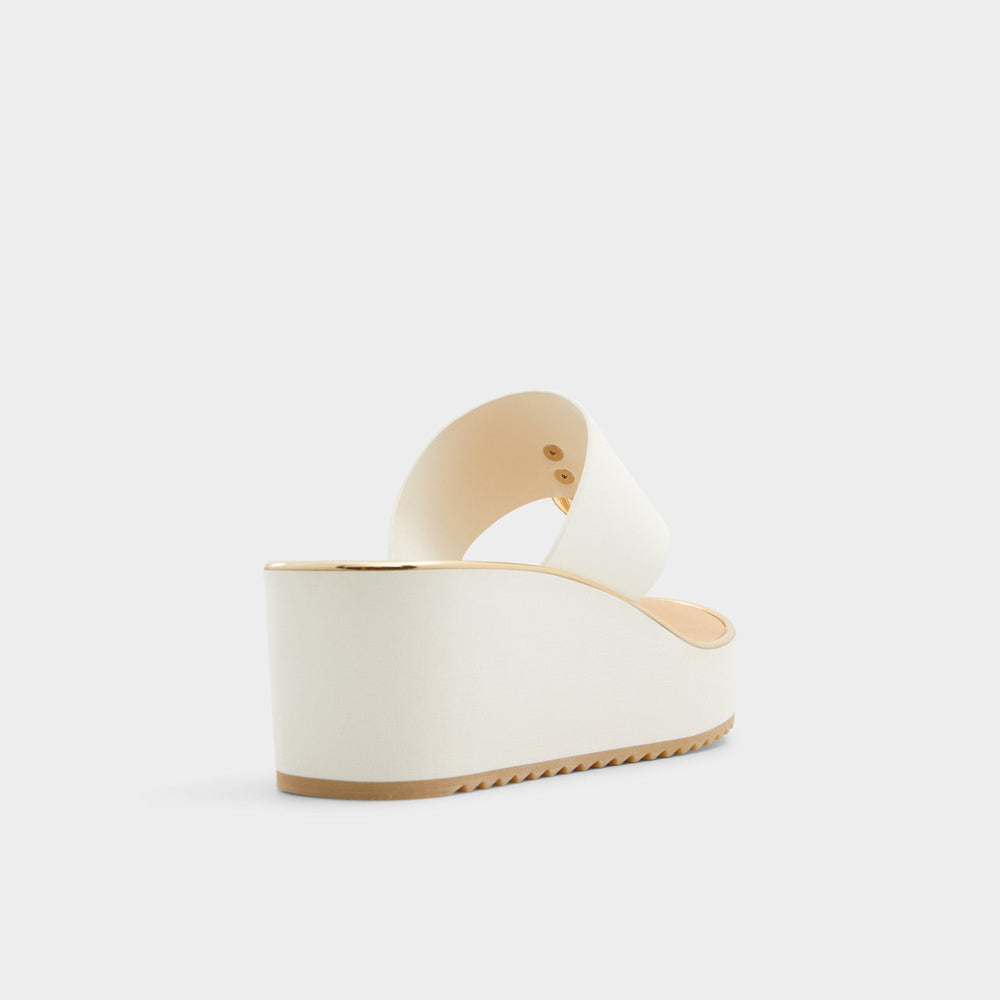Aldo Penelopy White Women's Wedges - Wedge sandal, Wedge heel Women