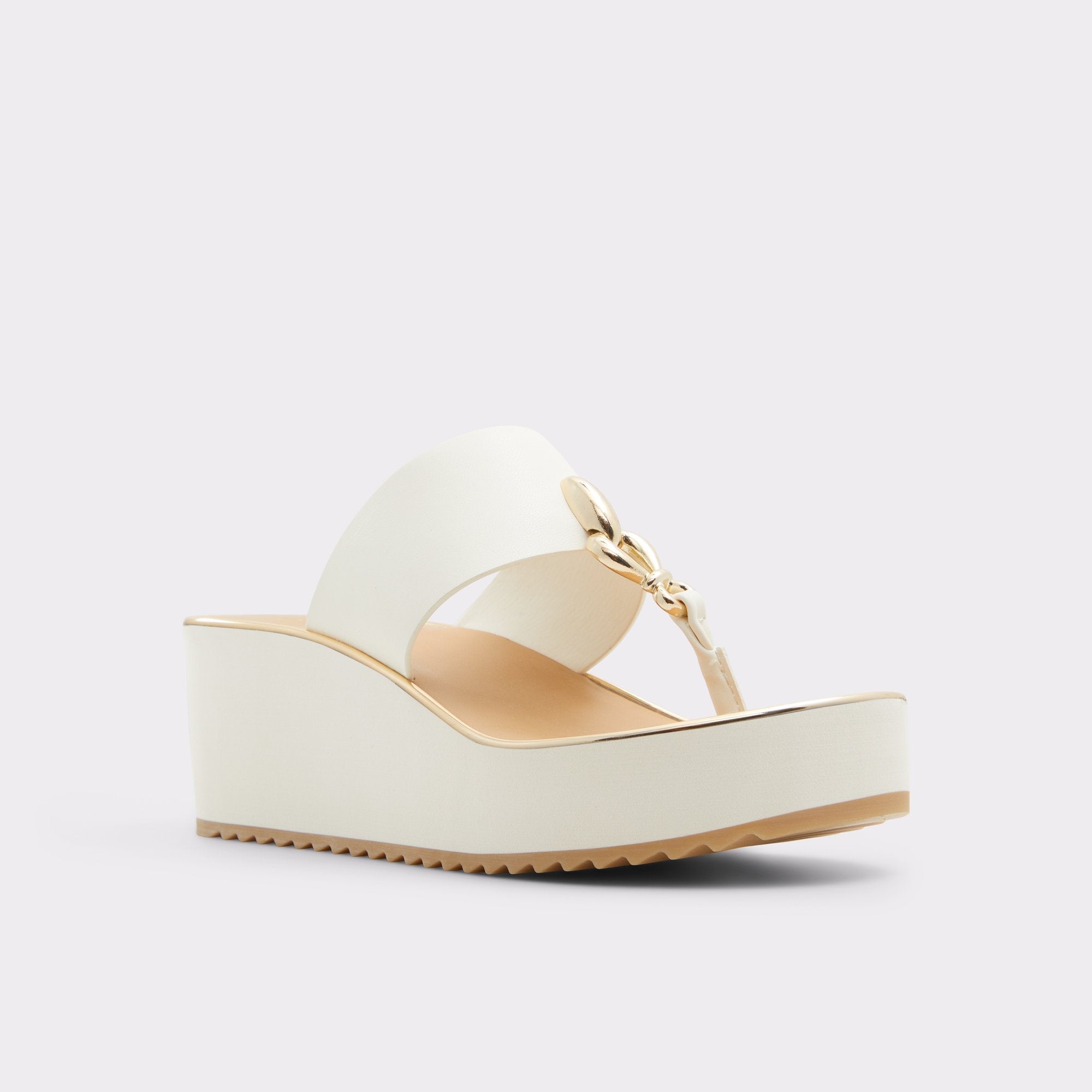 Aldo Penelopy White Women's Wedges - Wedge sandal, Wedge heel Women